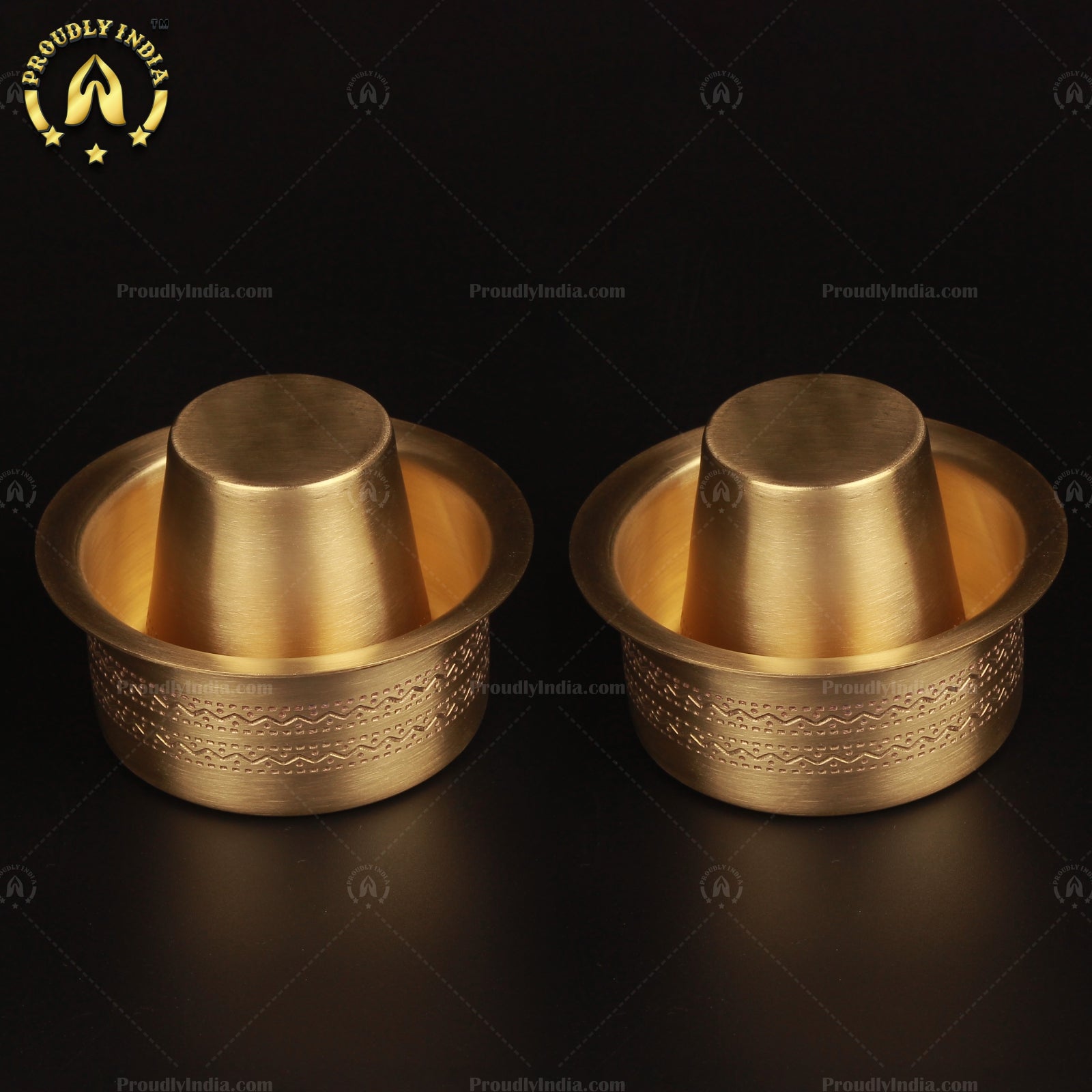 Etched Brass Dabara Matte Finish