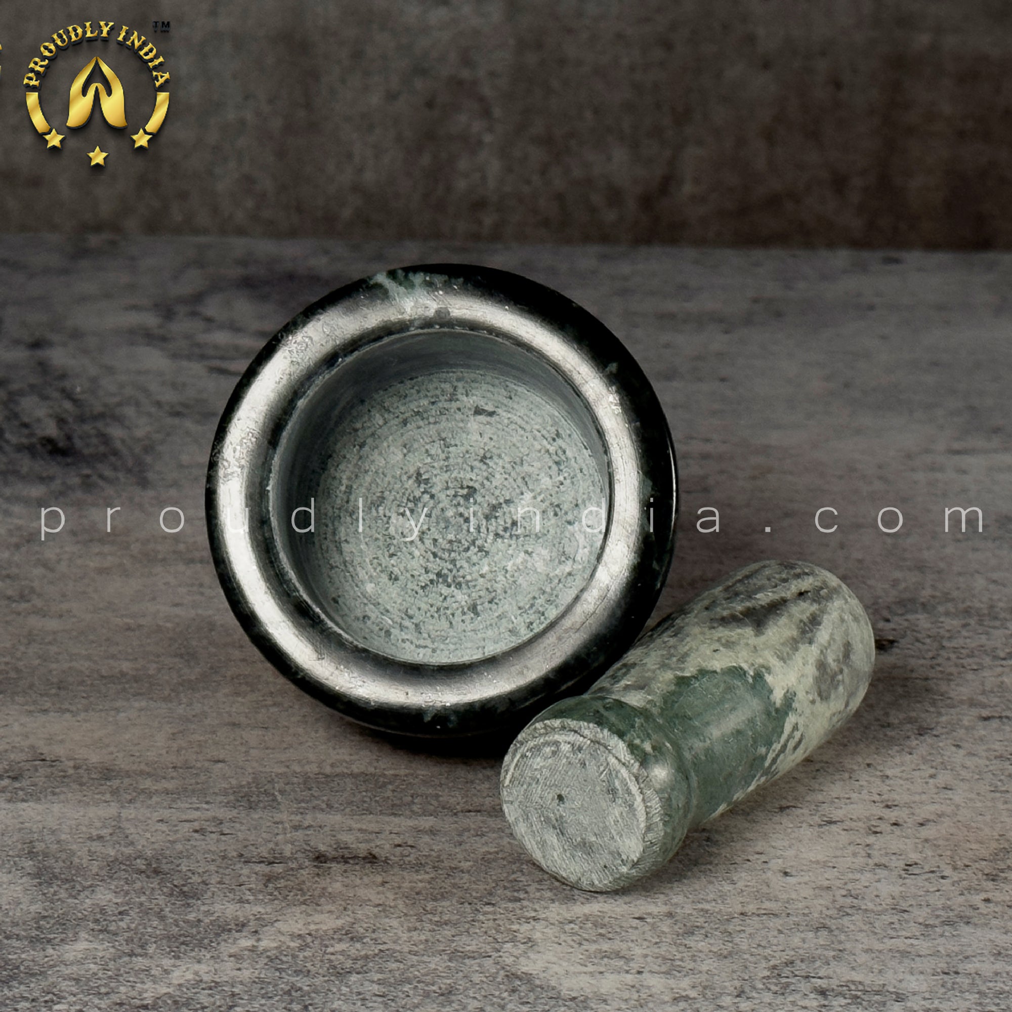 3 Inch Granite Mortar Pestle | idikallu | Khalbatta | Molcajete