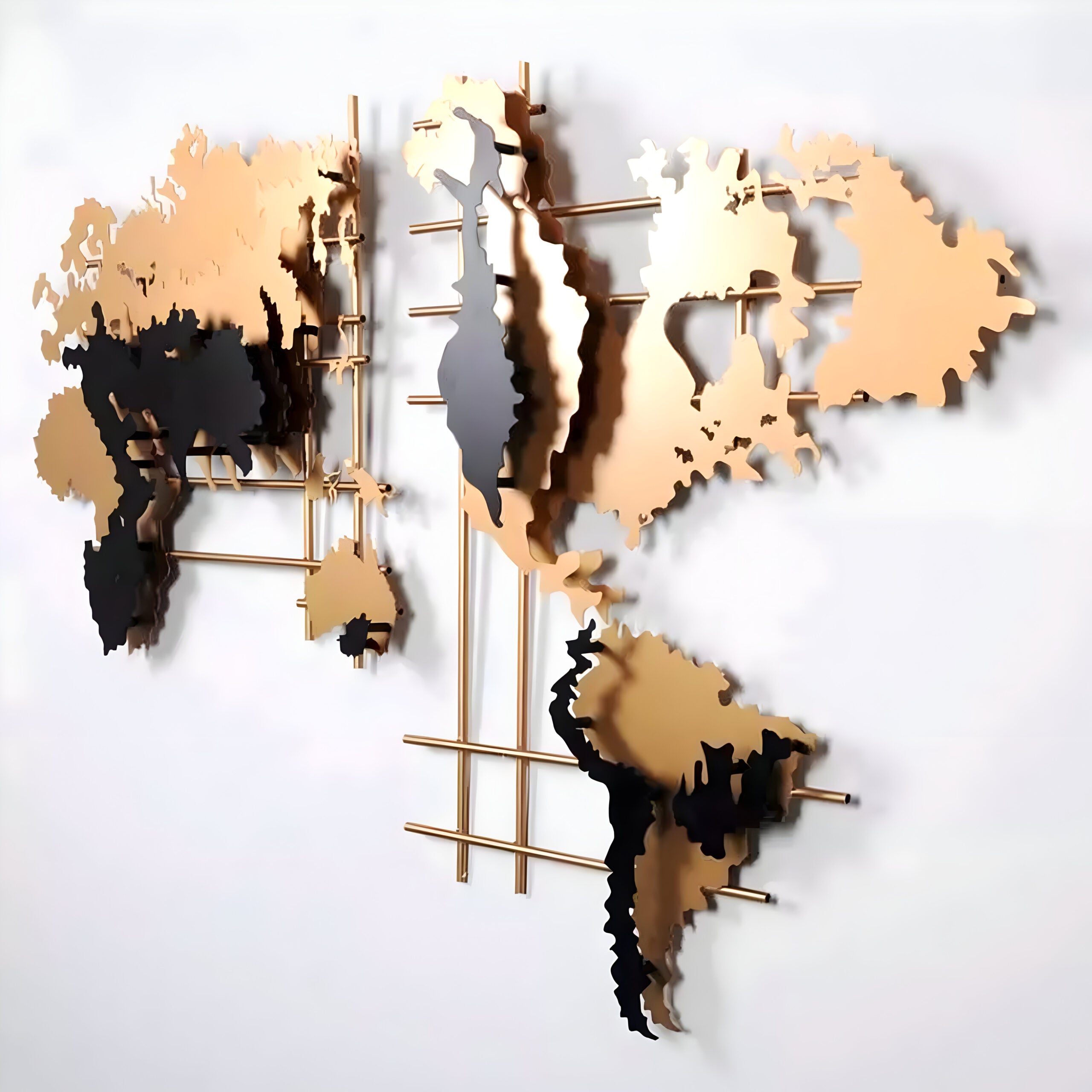 Continental Luxe Grid Wall Art Mural