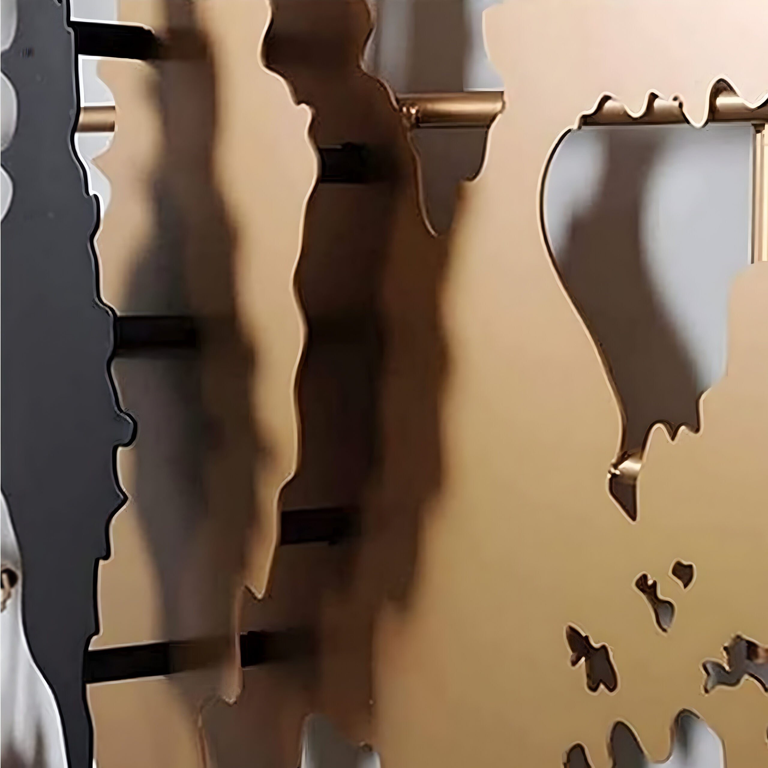 Continental Luxe Grid Wall Art Mural