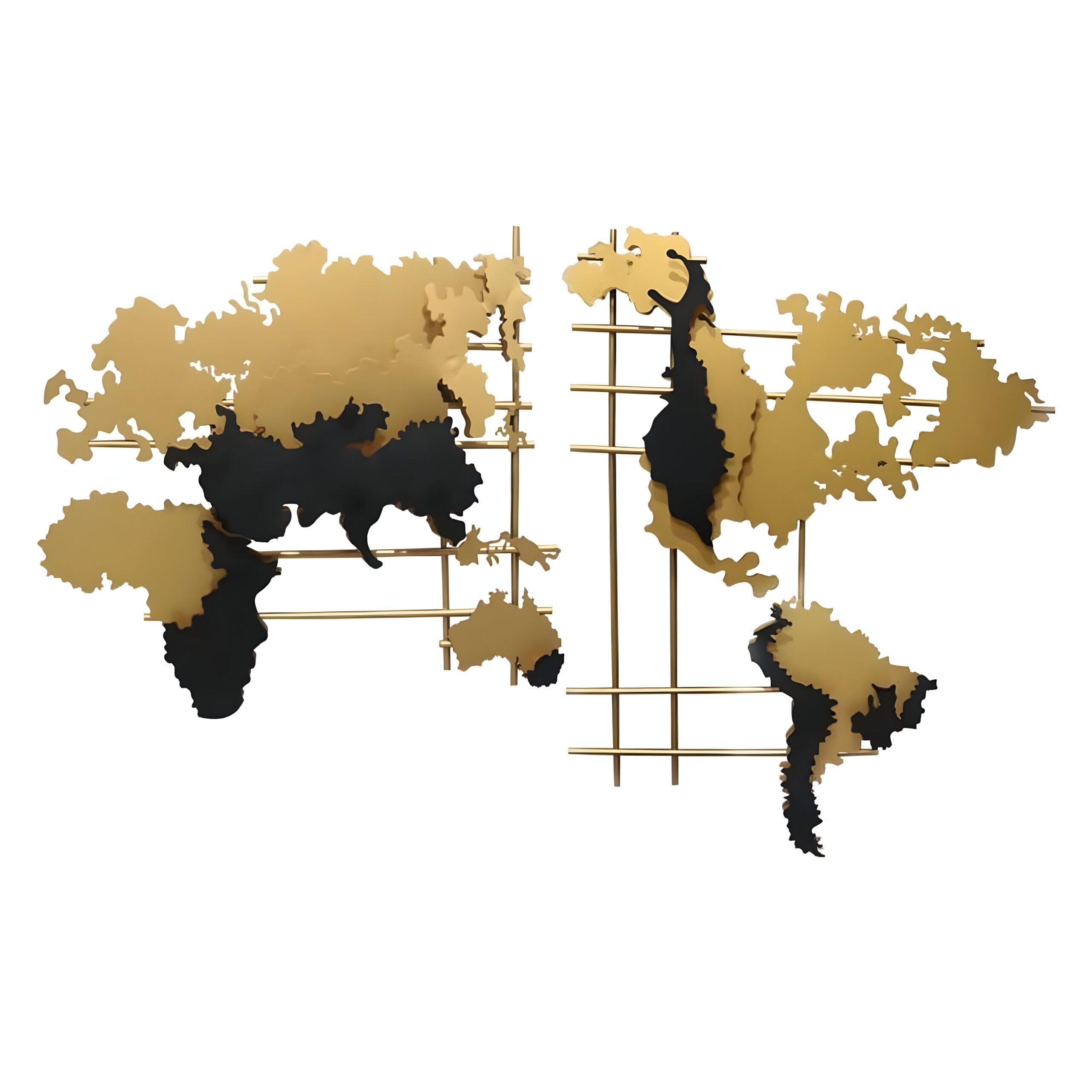 Continental Luxe Grid Wall Art Mural