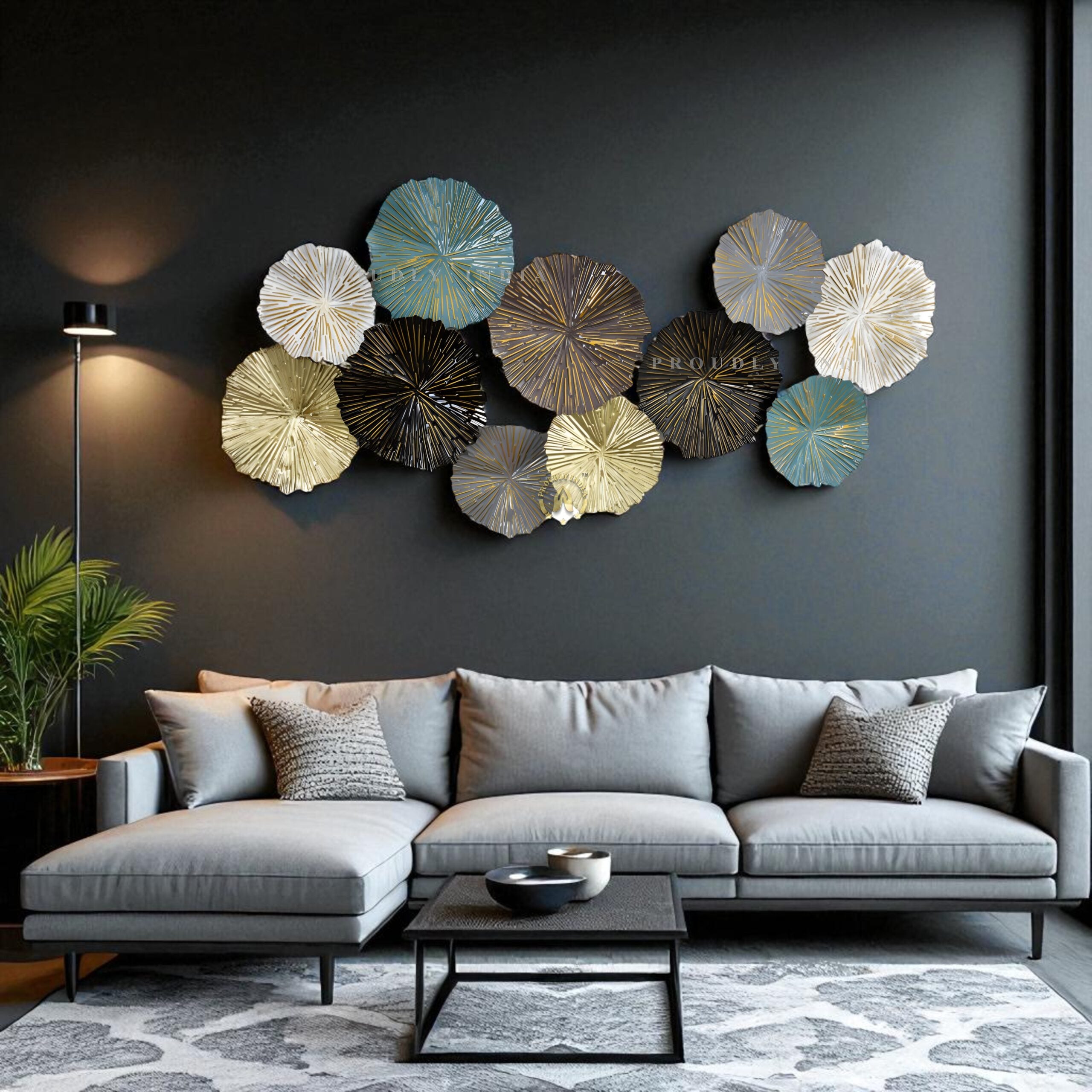 Radiant Ripples Modern Burst Wall Art