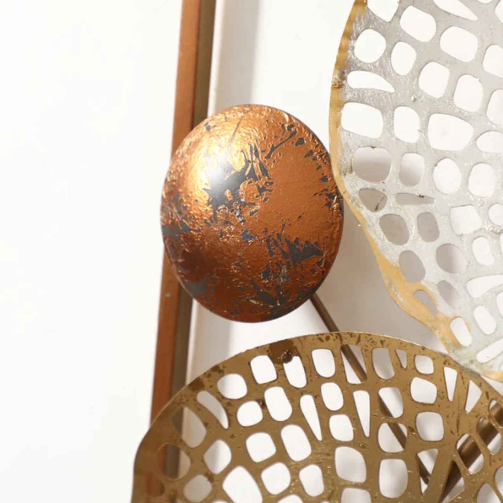 Set of 2 Lattice Bloom Harmony - Lotus Disc Wall Panels