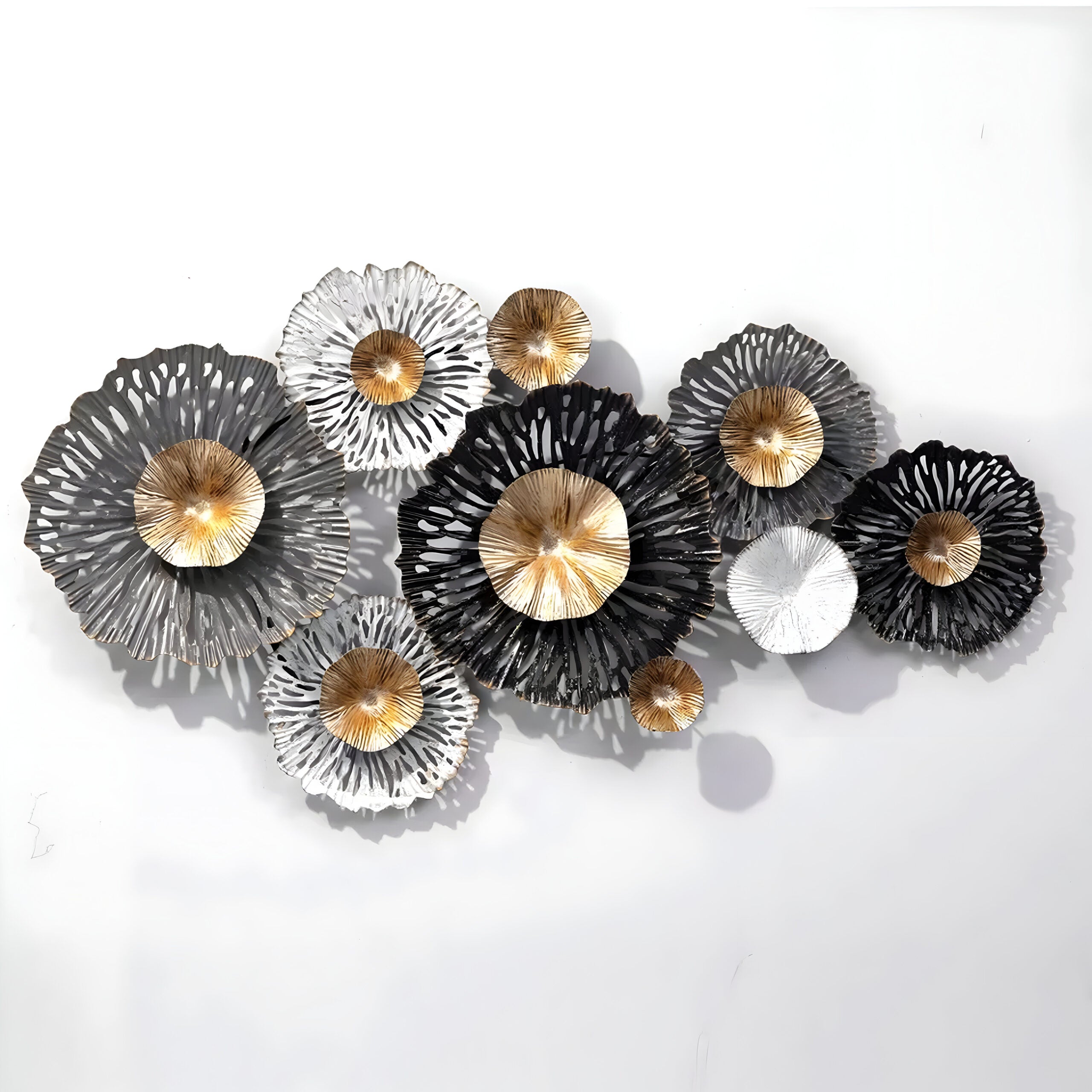 Black & White Twilight Bloom Trail Floral Wall Art