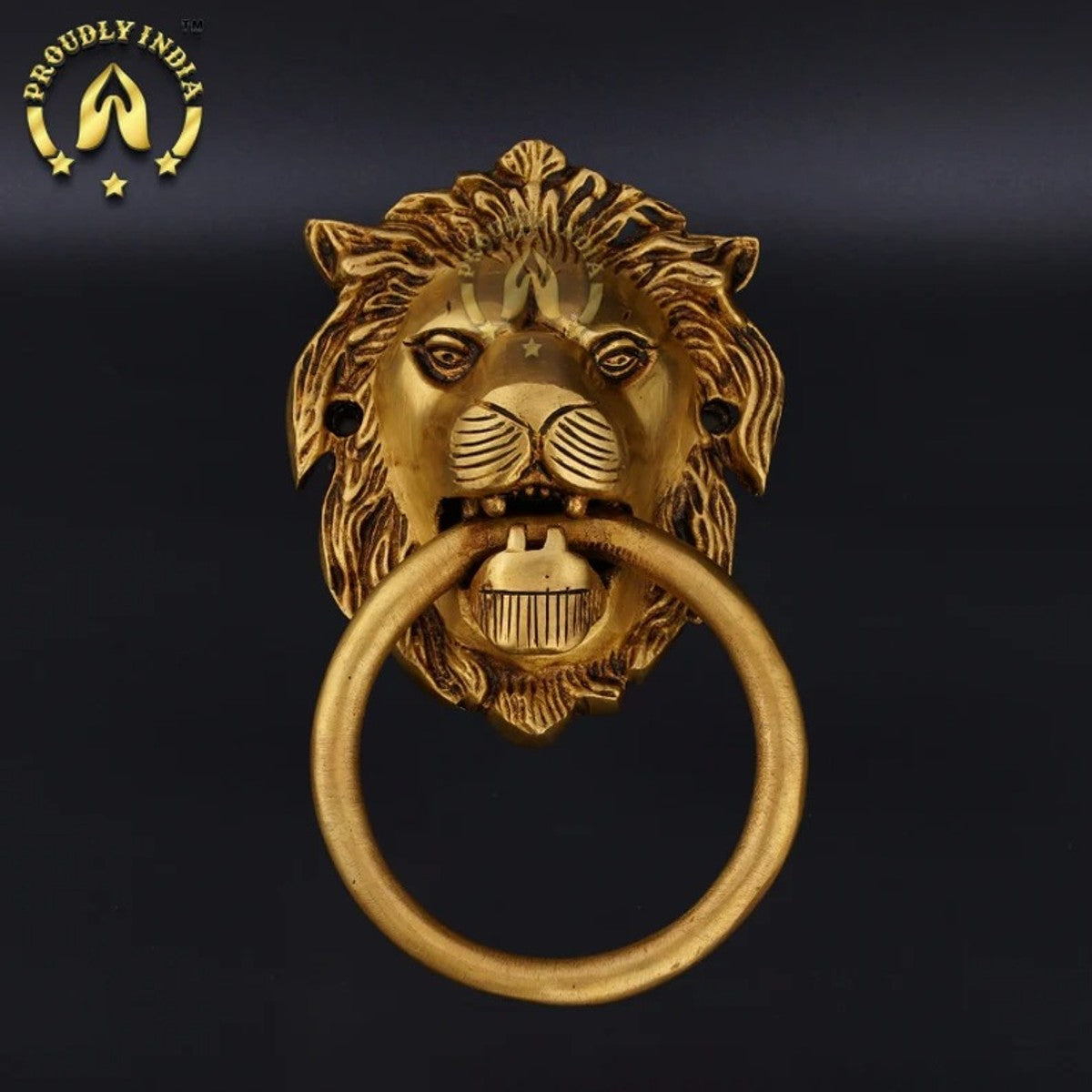 Vintage Brass Lion Door Knocker
