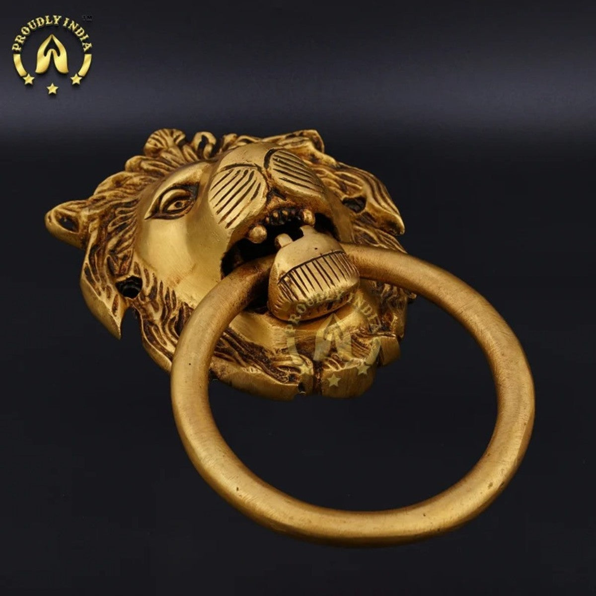 Vintage Brass Lion Door Knocker
