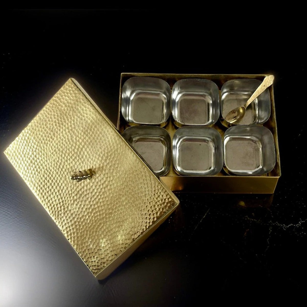 Premium Rectangle Masala Dabba
