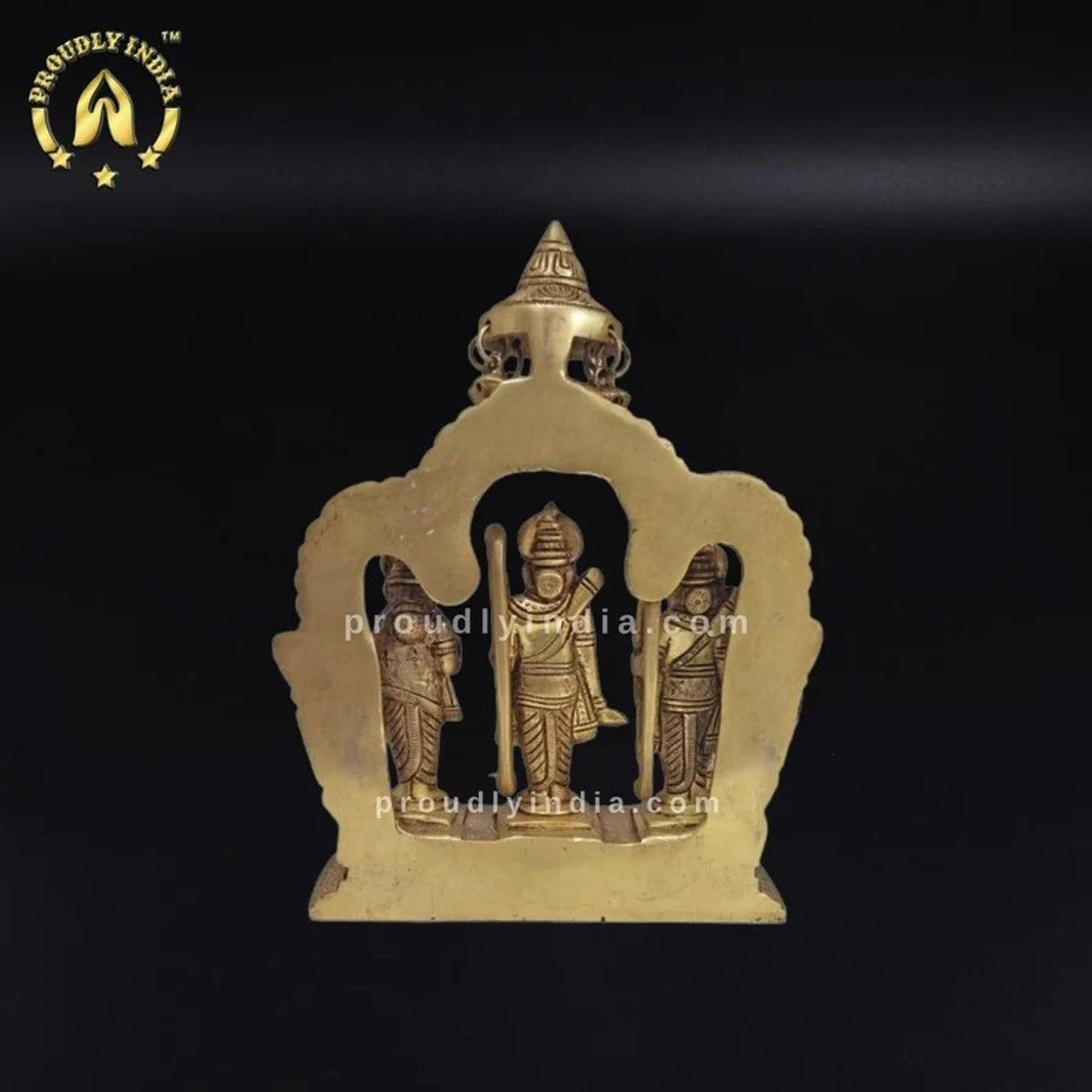 Exquisite 9.2 Inch Brass Ram Darbar Idol