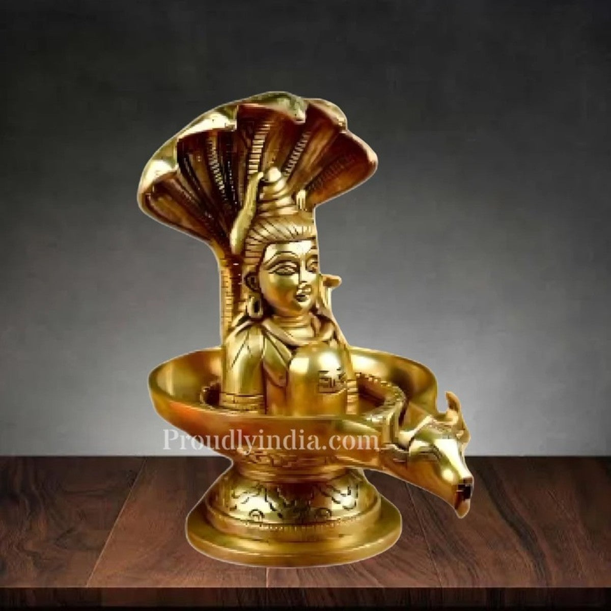 Buy 7.6 Brass Shivling Idol, Sheshnag Shiv Ji Om Namah Shivaya