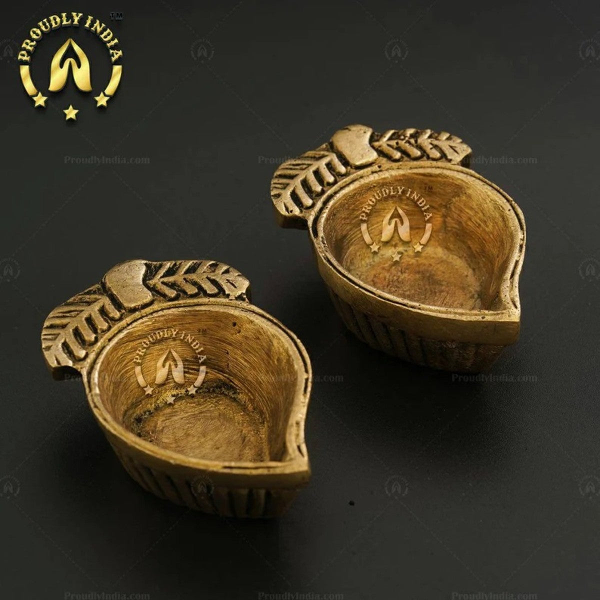 Mango Shape Brass Agal Vilakku