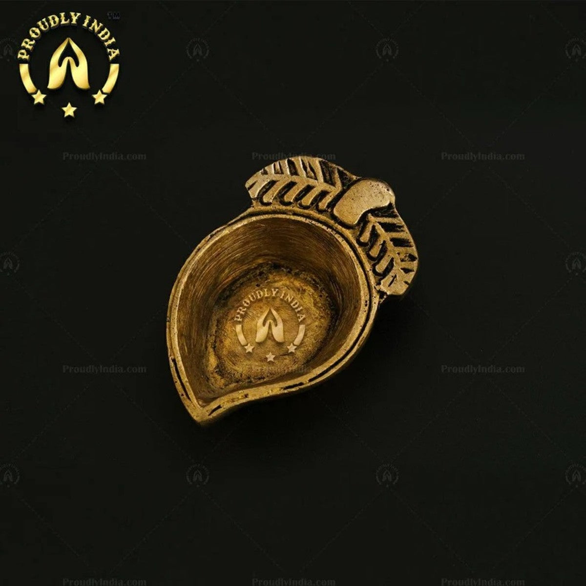 Mango Shape Brass Agal Vilakku