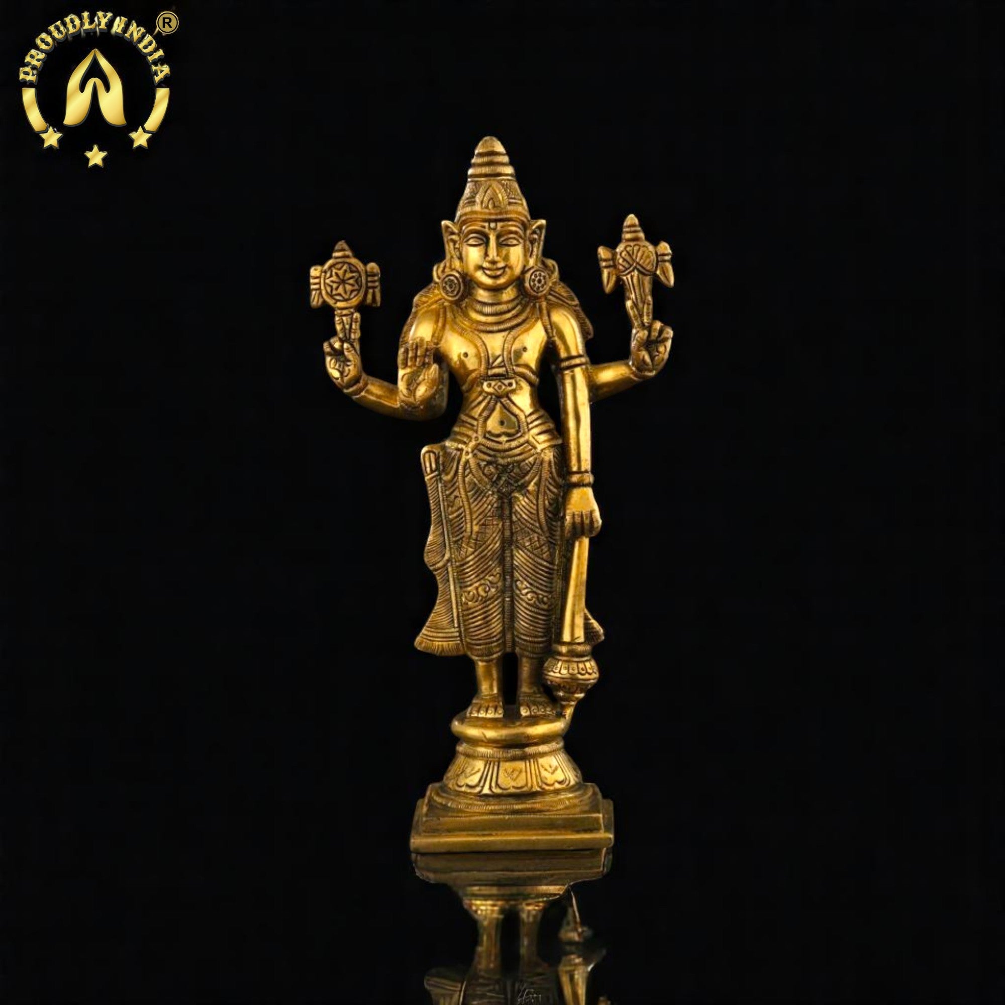 10" Brass Tirupati Balaji Idol