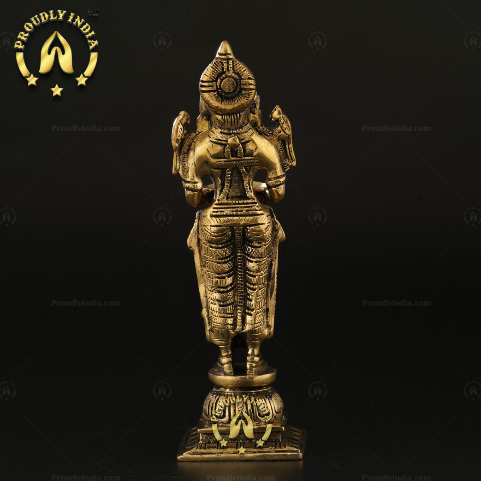 Laxmi Diya Lamp Indian Pure Brass Lady Wealth Statue