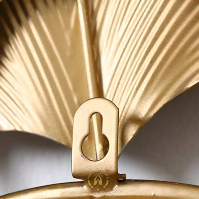 Gilded Ginkgo Bloom Wall Mirror