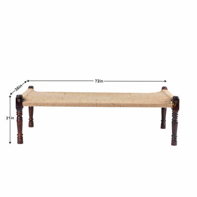 Jute Rope Wooden Daybed