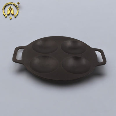 Cast Iron 4-Pit Uttapam & Thatte Idli Pan