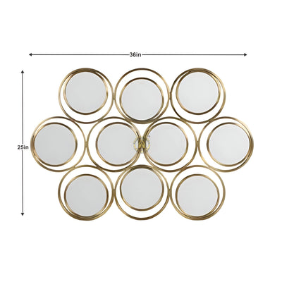 Orbit Echo Cluster Wall Mirror