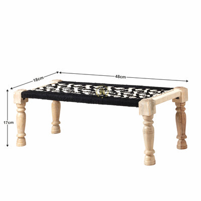 Modern Knitted Rope Bench