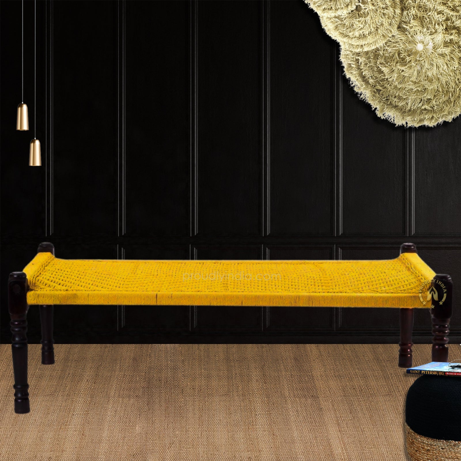 Indian Yellow Charpai Daybed