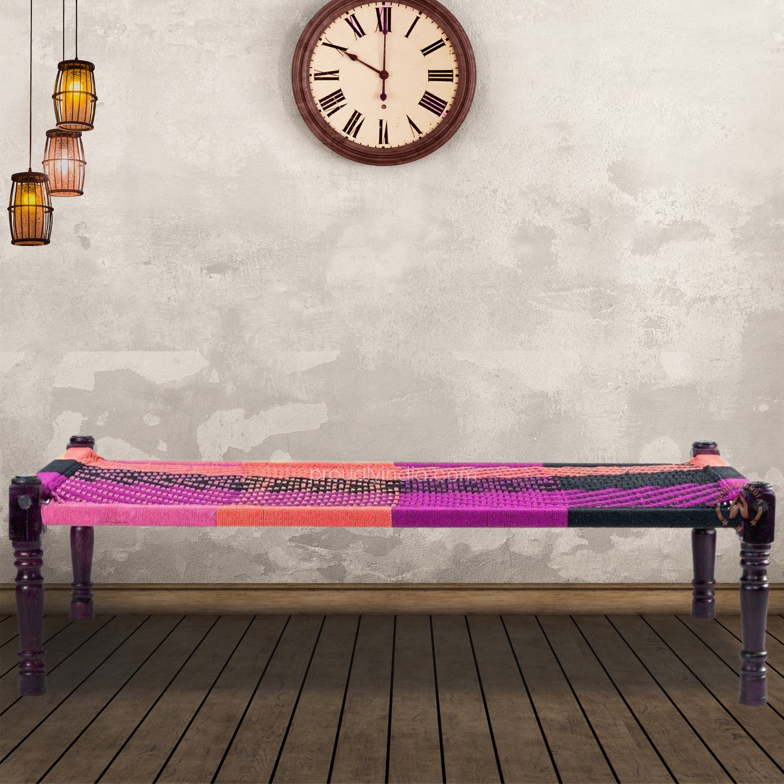 Wooden Rajasthani Charpai and Bench