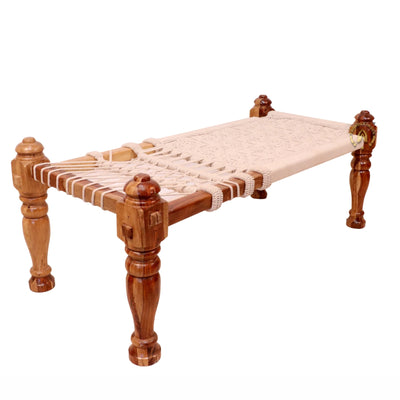 Wooden Handwoven Khatiya Bed