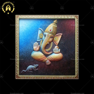 Ganesh Face Wall Hanging /Sitting Ganesh/ Ashirvad Ganesh