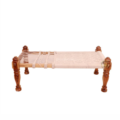 Wooden Handwoven Khatiya Bed