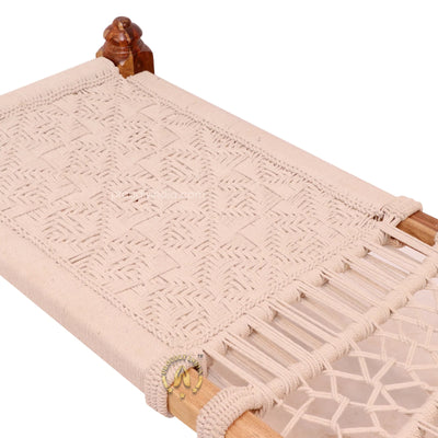 Wooden Handwoven Khatiya Bed