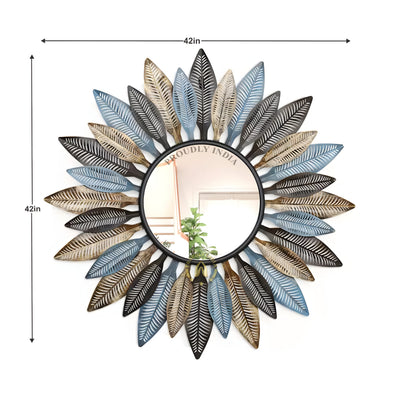 Feathered Bloom Mirage Wall Mirror