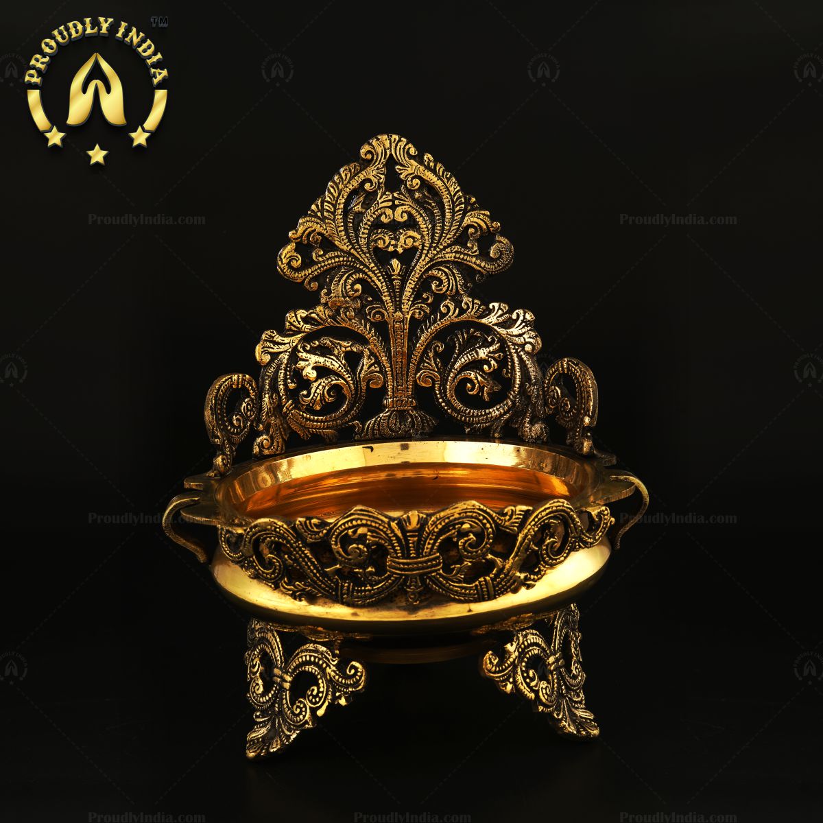 Traditional Brass Urli Vessel for Home Decor