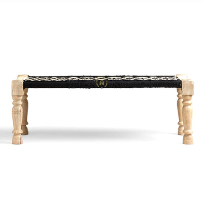 Modern Knitted Rope Bench