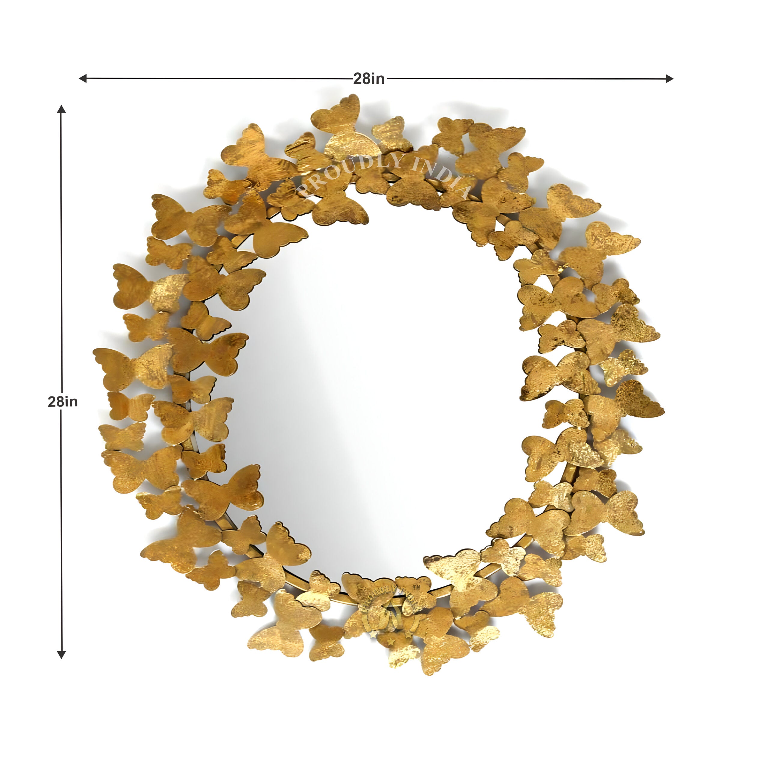 Buttergold Flight Wall Mirror