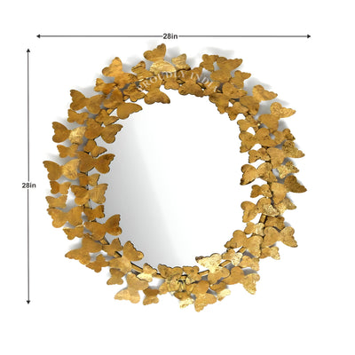 Buttergold Flight Wall Mirror