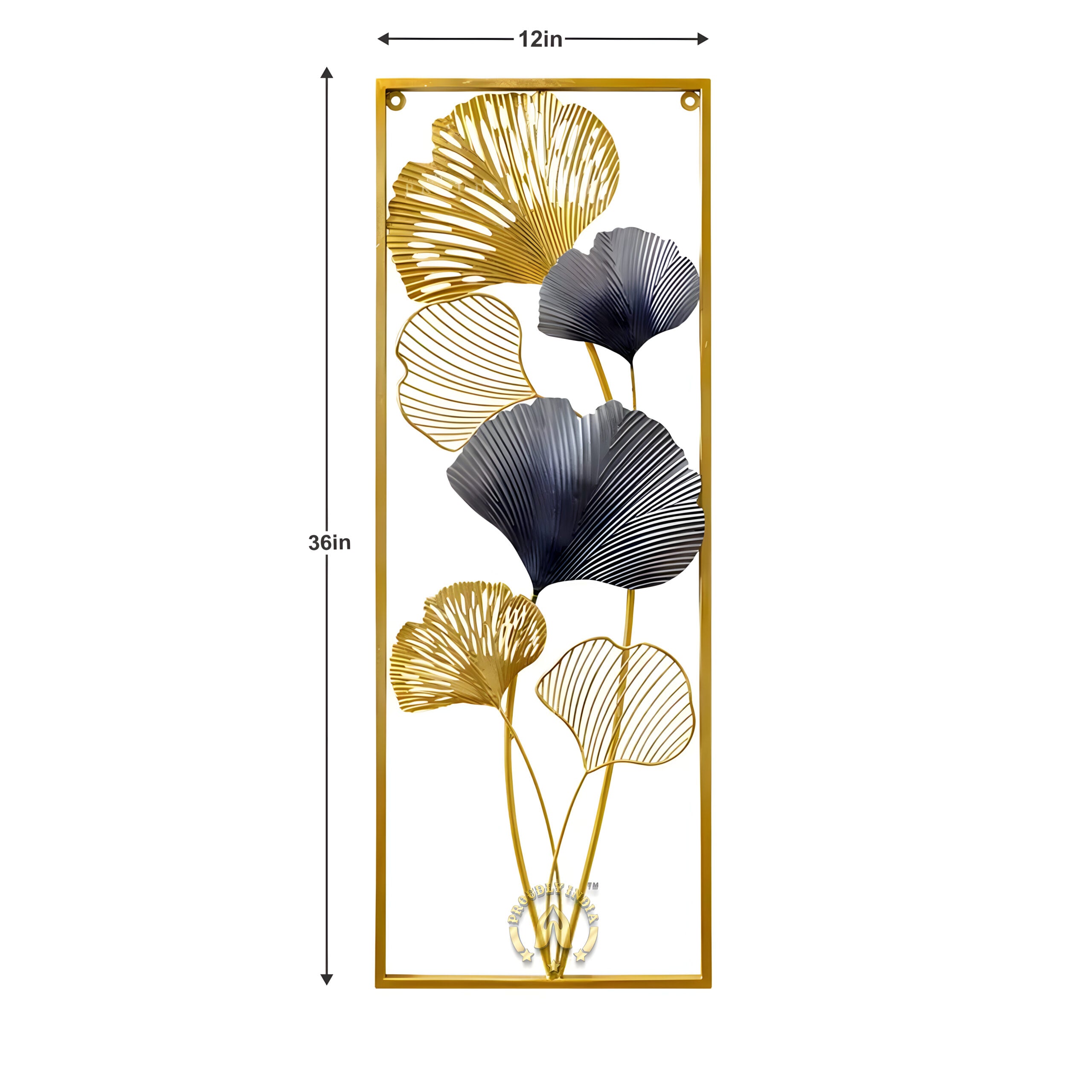 Twilight Botanica – Set of 2 Metal Floral Wall Panels