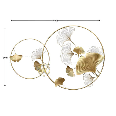 Whispers in Circles – Ginkgo Ring Wall Sculpture