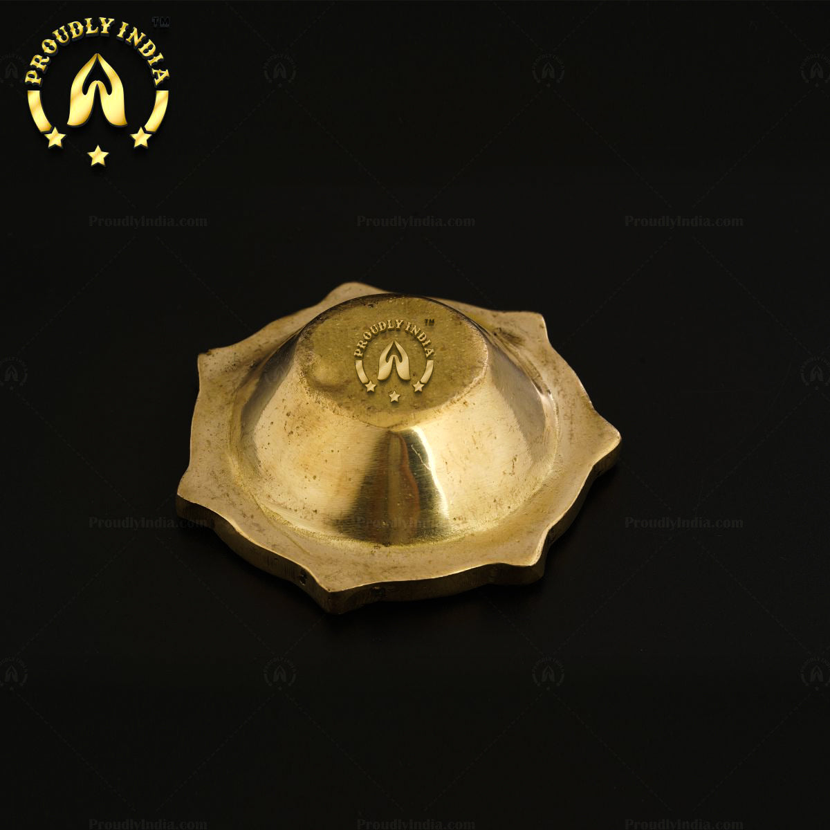Brass 7 Face Decorative Agal Vilakku Set of 12