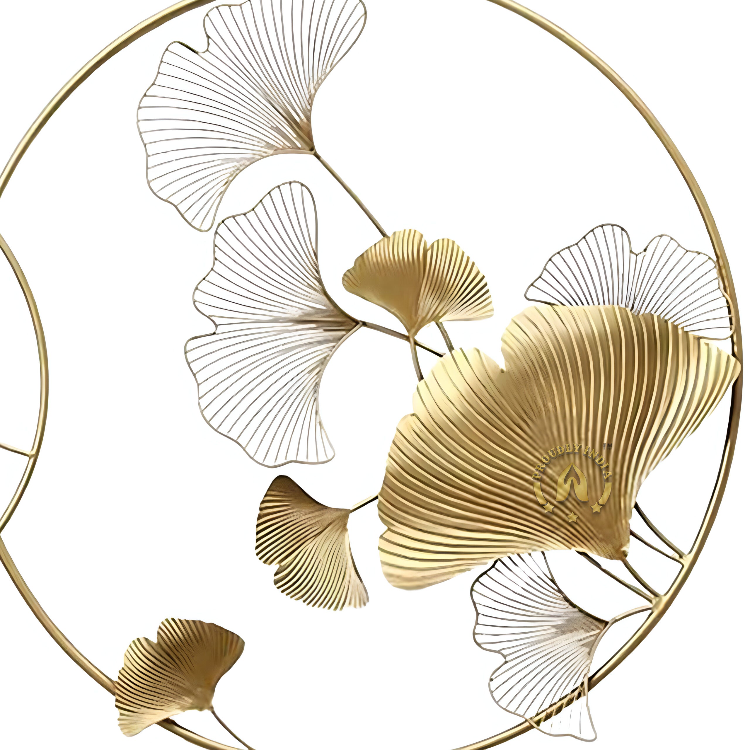 Whispers in Circles – Ginkgo Ring Wall Sculpture
