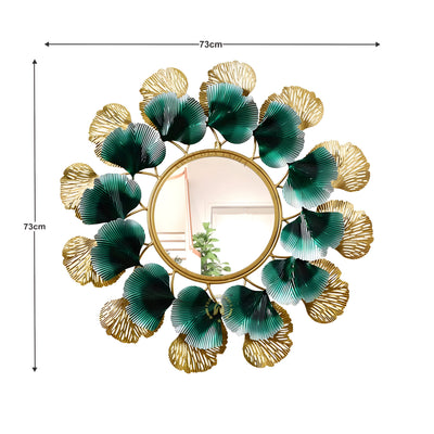Verdant Ginkgo Glow Wall Mirror