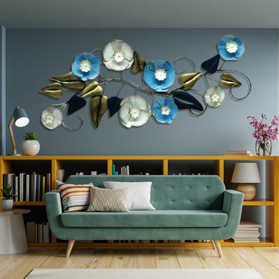 Whispers of Azure Bloom Wall Art