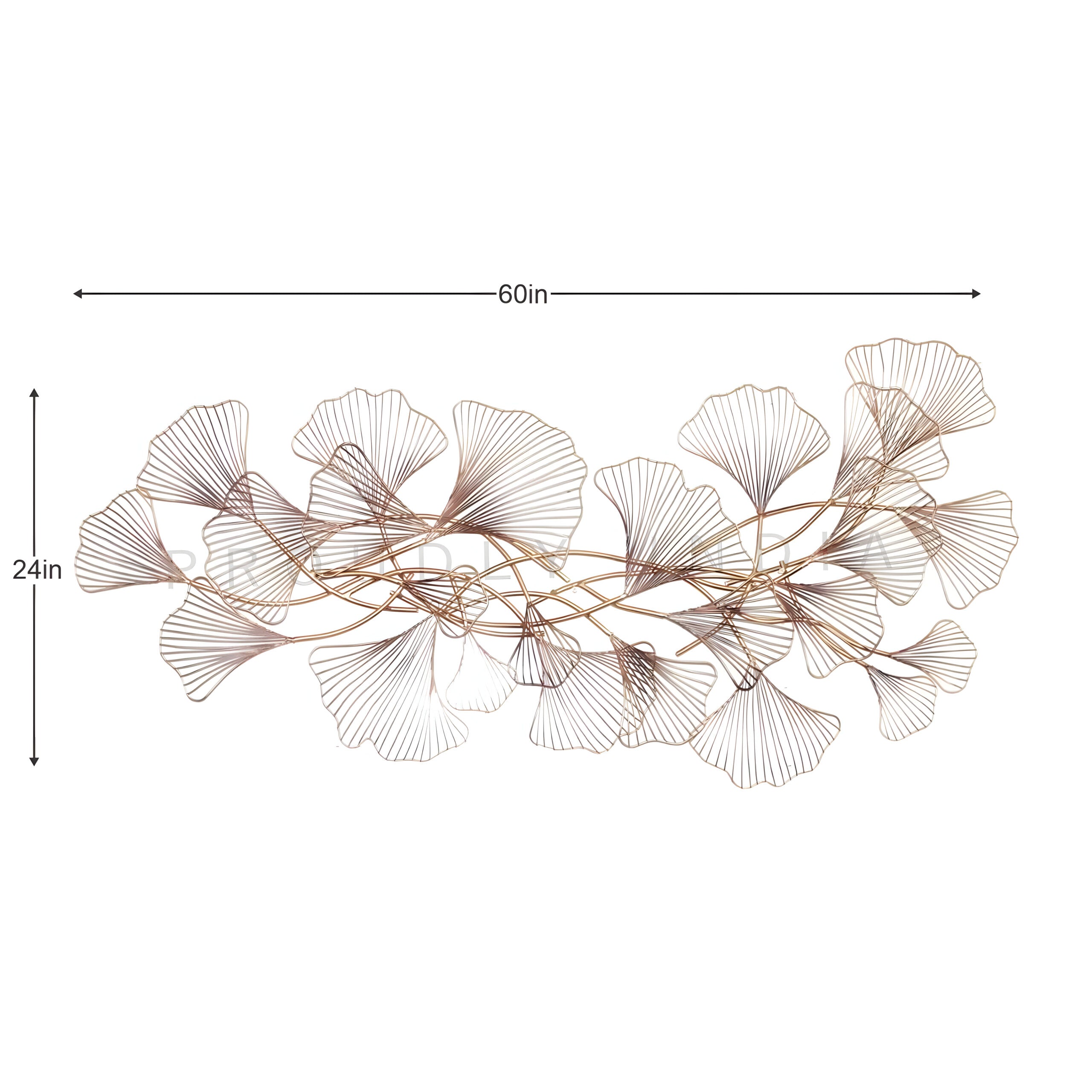 Whispers of Wind Ginkgo Flow Wall Sculpture