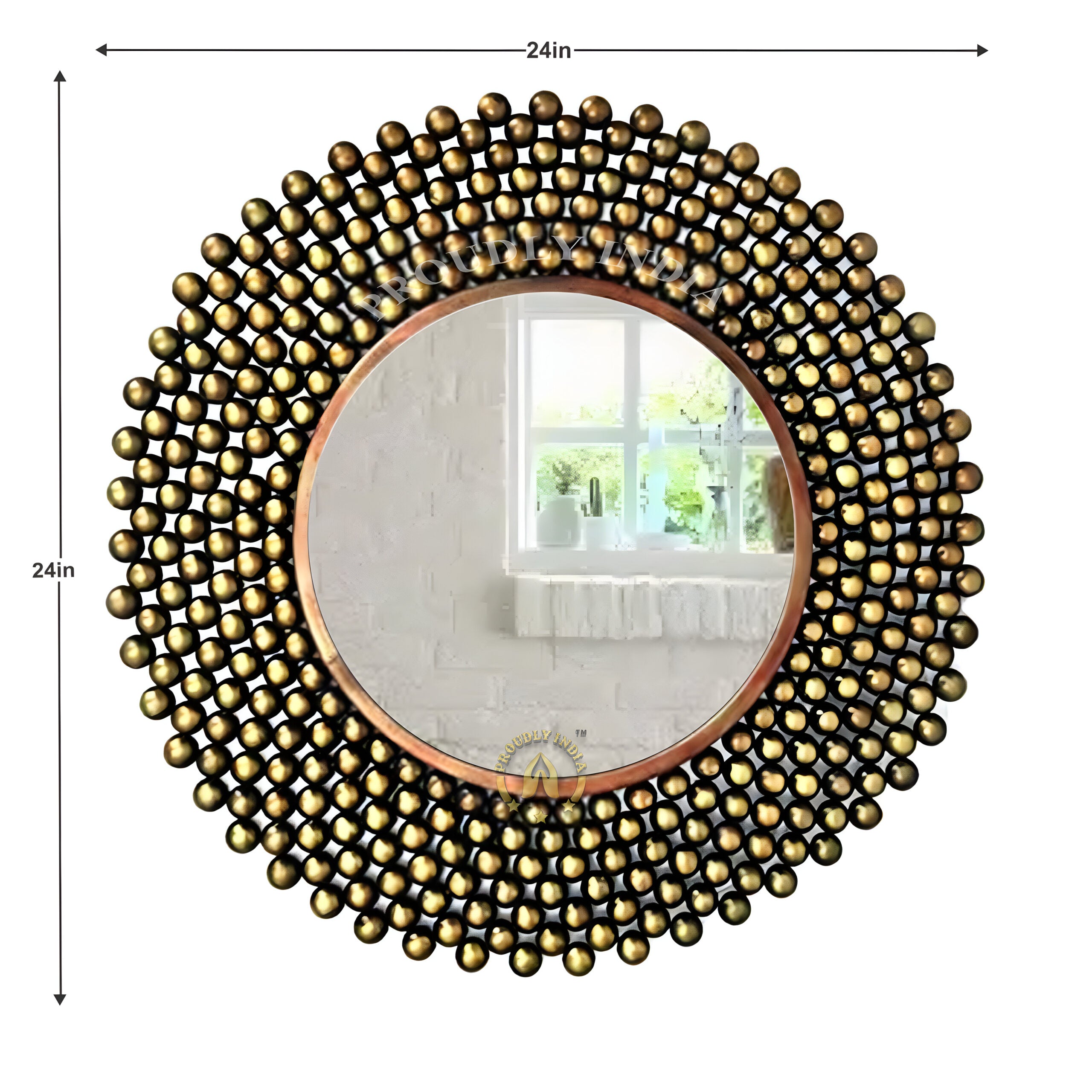 Golden Halo Mirage Wall Mirror