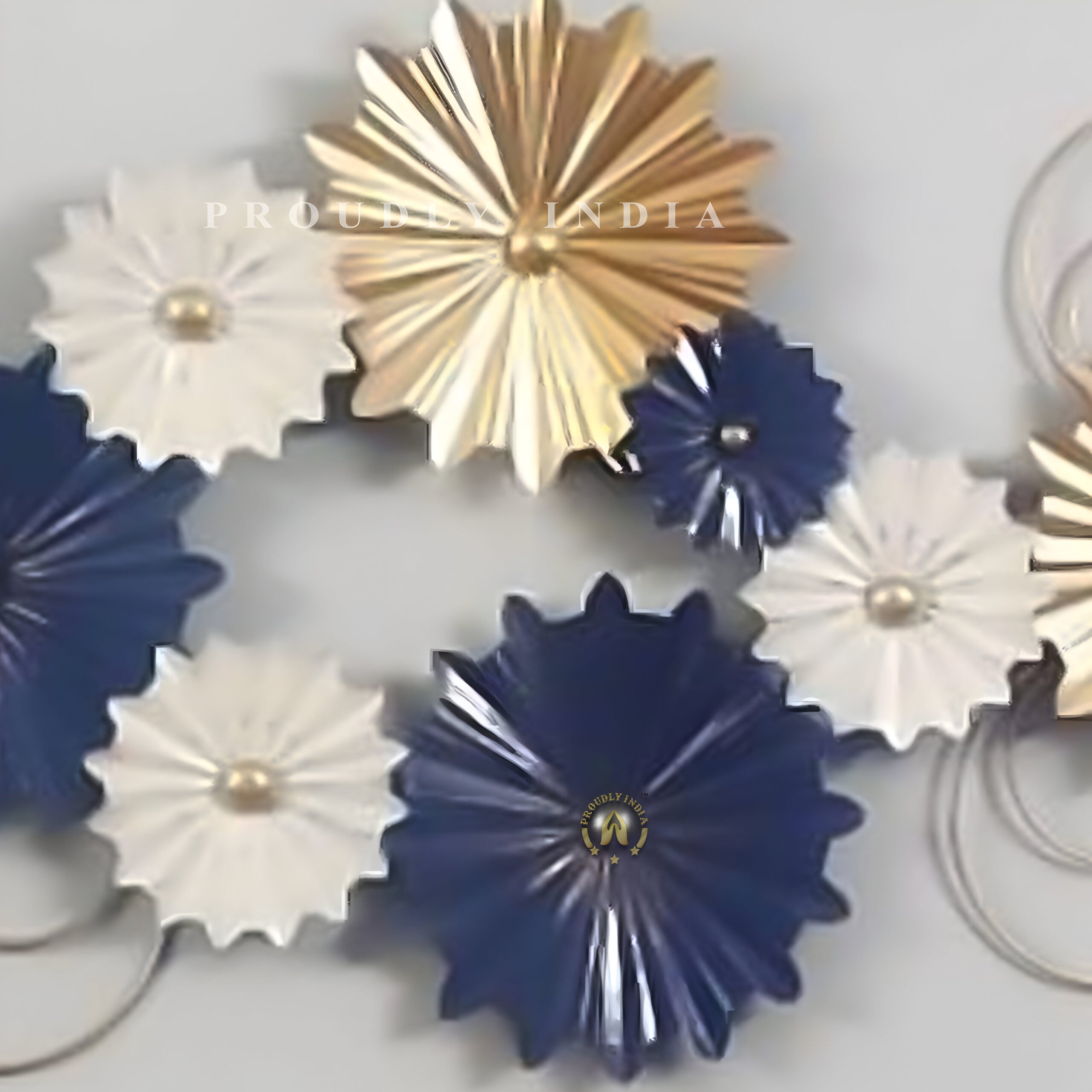Celestial Bloom Halo Wall Art Mural