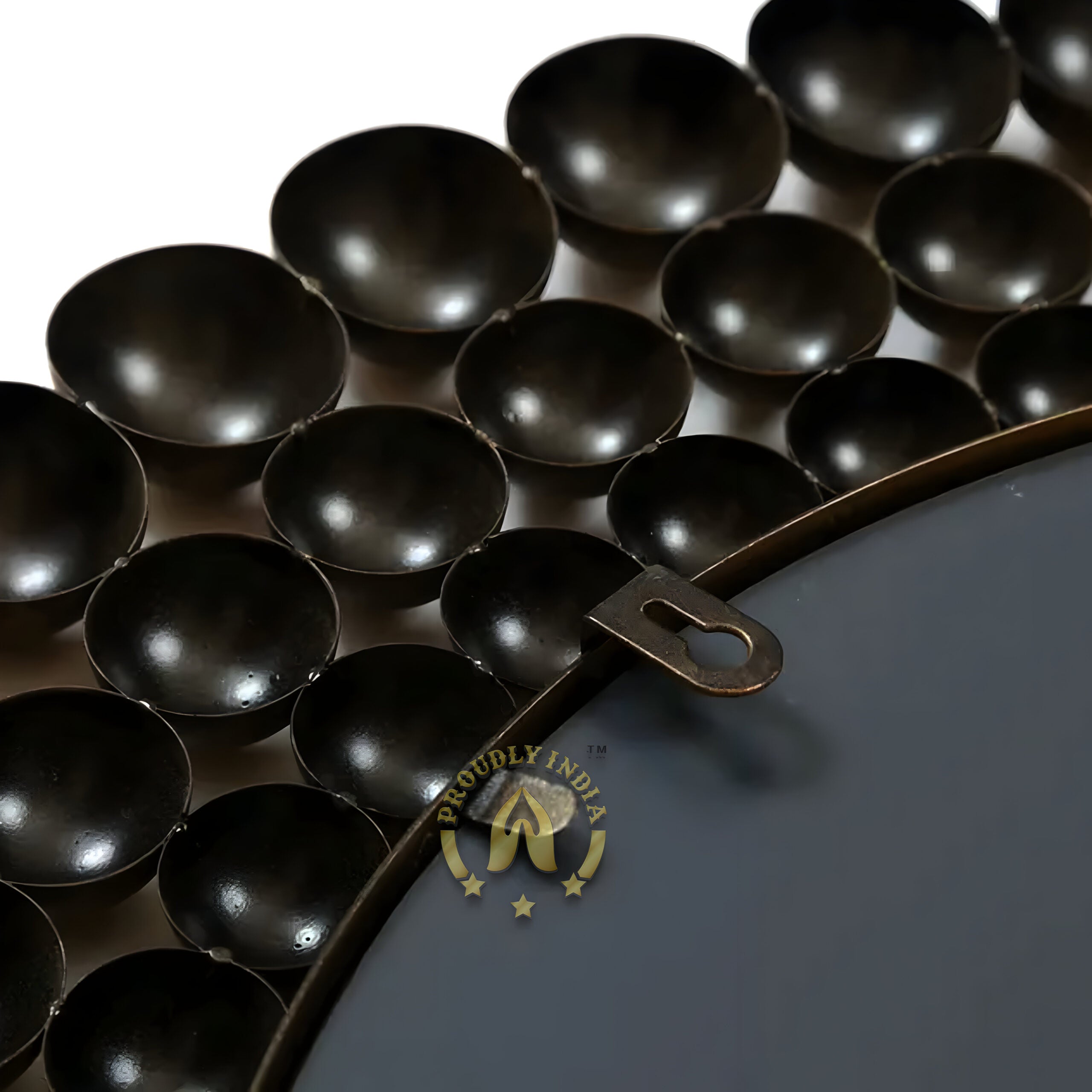 Golden Orbit Wall Mirror