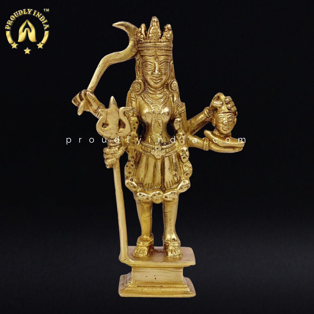Pure Brass Kali Mata Murti