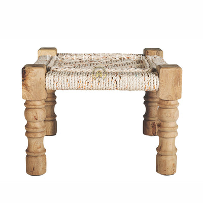 Wooden Knitted Pidha Stool