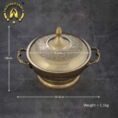 Brass Maharaja Serving Casserole