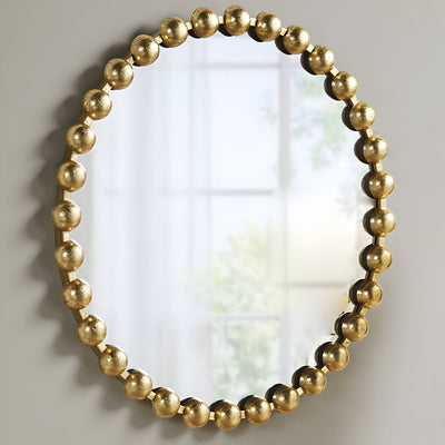 Golden Orb Halo Wall Mirror