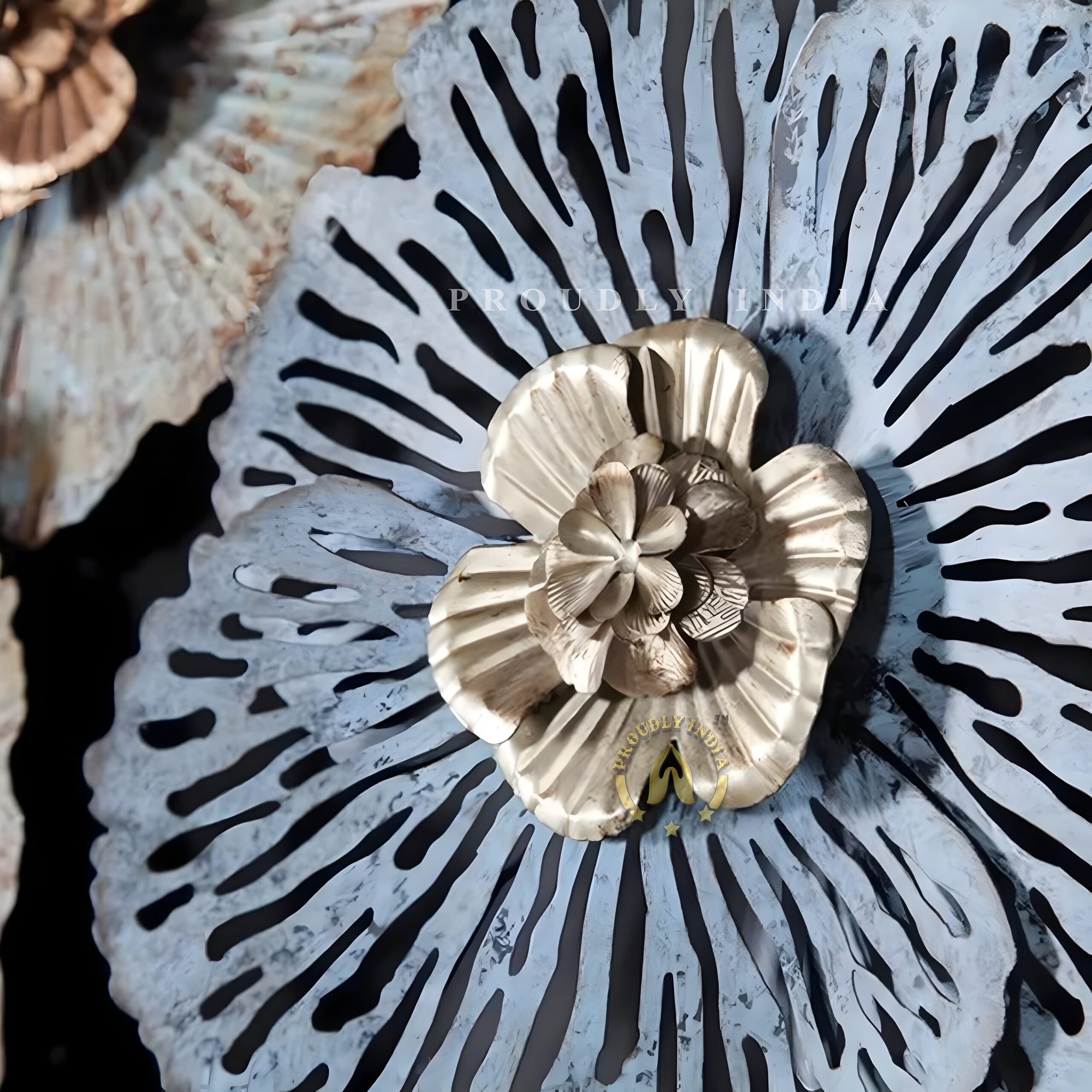 Ocean Bloom Reverie Iron Wall Art