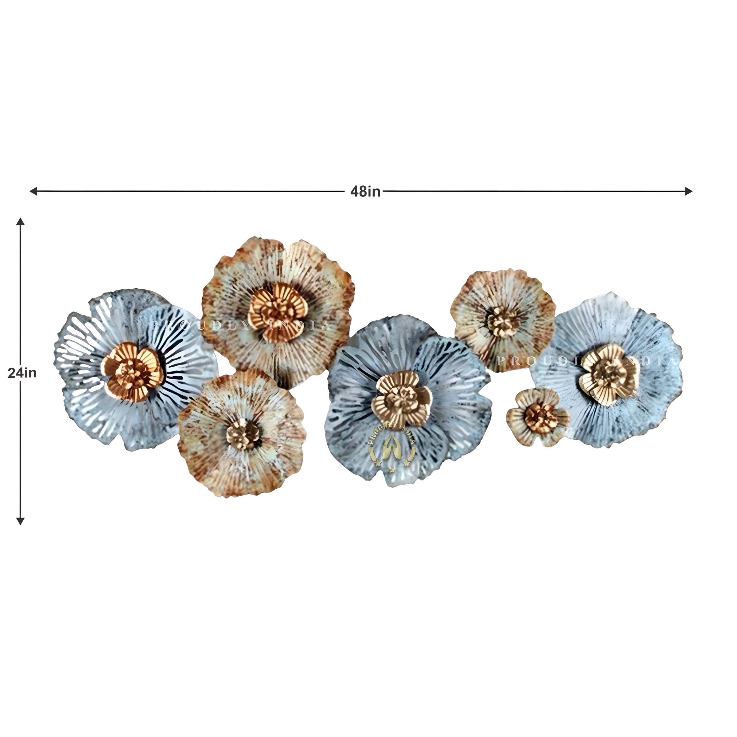 Ocean Bloom Reverie Iron Wall Art