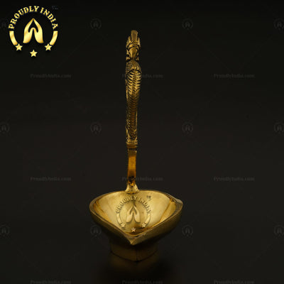 Brass Ethnic Peacock Decorative Diya